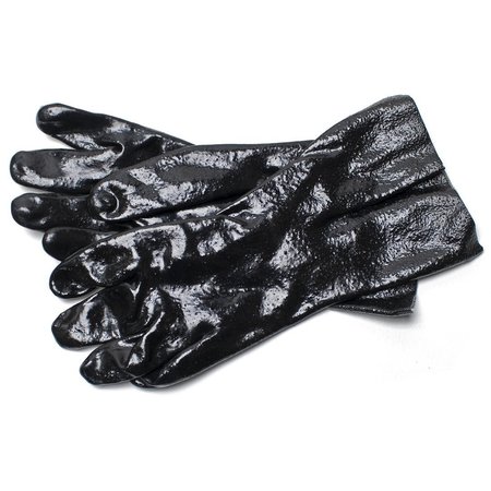 THE BRUSH MAN 14” Pvc Chemical-Resistant Gloves, Interlock Lined, Large, 12PK GLOVE-7714